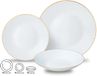 Kinghoff 1876 - Glazen Dinerset - 18 delig met gouden rand