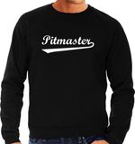 Bellatio Decorations Pitmaster Barbecue Sweater Zwart - Cadeau Trui voor Heren - Verjaardag / Vaderdag Kado M