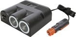 ProCar 67345000 Drievoudig stopcontact met Power USB-C/A dubbele stekkerdoos