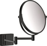 Hansgrohe AddStoris scheerspiegel mat zwart | Rond | Glas