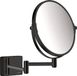 Hansgrohe AddStoris scheerspiegel mat zwart | Rond | Glas