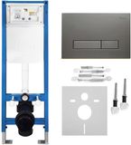 Rea - Inbouwframe Set Voor Wc Slim 024n Met Hd Titan Bedieningsplaat