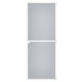 Amig - Muggennet voor de deur - 100 x 220 cm - Effectieve bescherming - Verstelbaar - Complete set met frame, gaas en accessoires - Aluminium en glasvezel - Wit/grijs