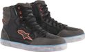 ALPINESTARS J-6 WATERPROOF CANVAS NOIR ANTHRACITE BLEU CLAIR CHAUSSURES DE MOTO US 13