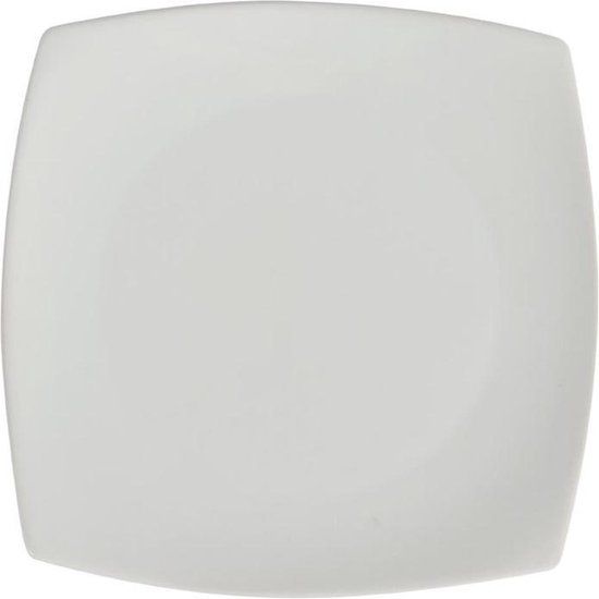 Olympia Whiteware Vierkante Borden - 30.5x30.5 cm - Set van 6