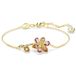Swarovski Idyllia Armband Goudkleurig Roze Kristal Bloem 20cm