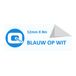 Sneltoner Brother TZe-233 - 8m blauw op wit / gelamineerd tape / 12mm (huismerk)