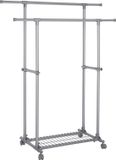 Songmics Kledingrek – Op wielen – Grijs