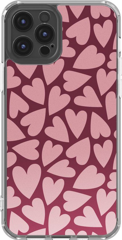 imoshion Hoesje - Geschikt voor Apple iPhone 12 Pro / 12 - Design hoesje - Hearty Blush