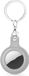 By Qubix Qubix - AirTag case gel series - sleutelhanger met ring - grijs