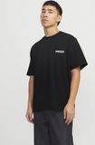 JACK&JONES JCOUNION BACK PRINT TEE SS CREW NOOS Heren T-shirt XXL Zwart