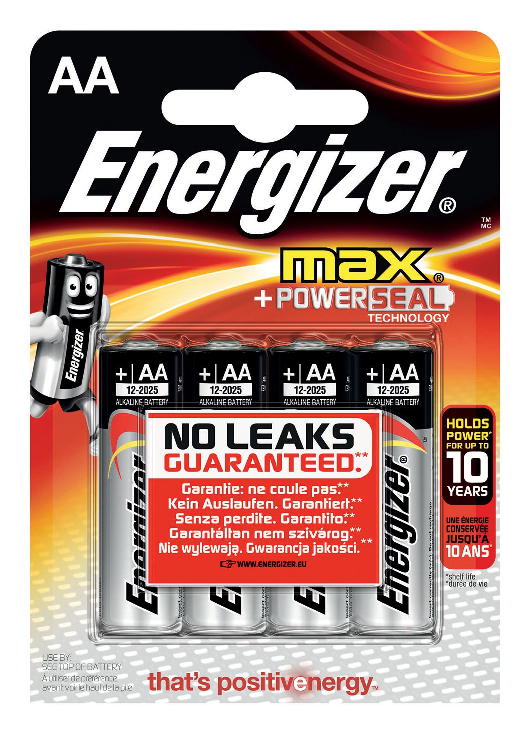 Energizer Max AA Batterijen - 4 stuks