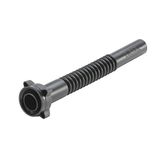hünersdorff Uitlooppijp Premium, diesel, flexibel, zwart, met wartelmoer, uitloop Ø 25 mm/uitloop lengte 265 mm
