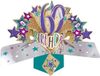 POP-UP 3D Pop-up wenskaart met envelop - Happy 60th Birthday