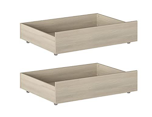 Iconico Home MIK onderbedcommode - Eiken - 100,5 x 68 x 21 cm - 2 stuks