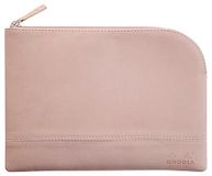RHODIA 116630C - Etui met Ritssluiting in Imitatieleer - Roze Toets - Maat M (16 x 22 cm)