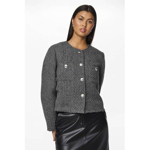 PIECES jasje antraciet