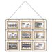 Atmosphera Fotohouder - Wanddecoratie hout metaal - Decoratie - 18 foto's - Draaibaar - Fotolijst