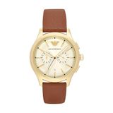 Emporio Armani Heren Horloge 42 mm Bruin