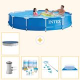 Intex Rond Frame Zwembad - 366 x 76 cm - Blauw