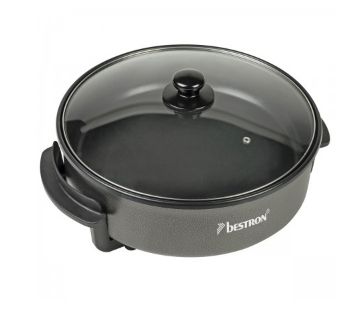 Bestron AHP1500Z Elektrische Paellapan - Ø32cm, 1500W, met deksel, anti-aanbaklaag, en instelbare thermostaat