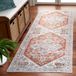 Safavieh Distressed Tapijt voor Machinewasbaar en antislip, ideaal voor drukbelopen ruimtes, Arizona Collection, korte pool, grijs en ivoor, 62 x 240 cm