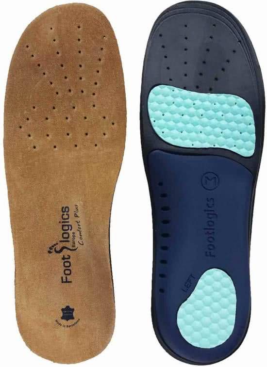 Footlogics Inlegzool COMFORT PLUS - XS 35-37 - Corrigeert Overpronatie - Verlichting - Demping - Veerkracht en Ondersteuning bij Platvoeten - Hielspoor - Hielpijn en Voetklachten