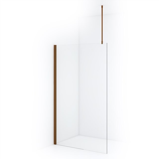 Maxaro Inloopdouche Diamond 110cm 8mm Helder Veiligheidsglas Koper