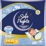 Babylino Safe Nights Boy, broekje voor 's nachts voor kinderen van 3-4 jaar (12-22 kg), 16 stuks