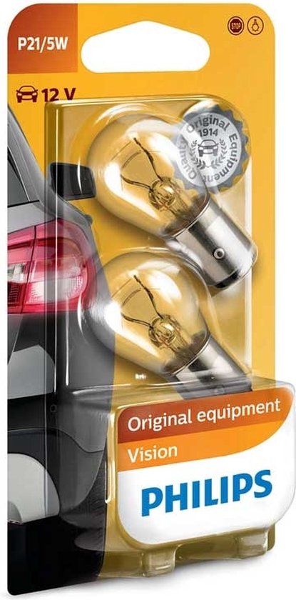 Philips BAY15d / P21/5W 12V - Original - Set - 2 stuks