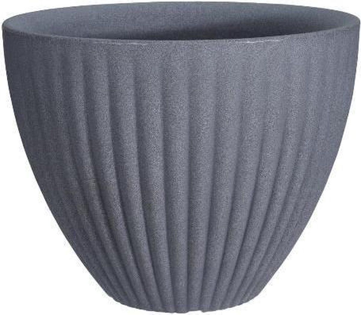 SchaduwdoekPlaza Bloempot diameter 39cm grijs - 8719987507571