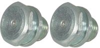 cyclingcolors 2 x smeernippel staal kegelsmeernippel vetpers nippel tractor grasmaaier auto motorfiets scooter, G 1/8 kop 16 mm