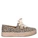 Toms Carolina Lace up katoenen espadrilles met plateauzool beige/zwart