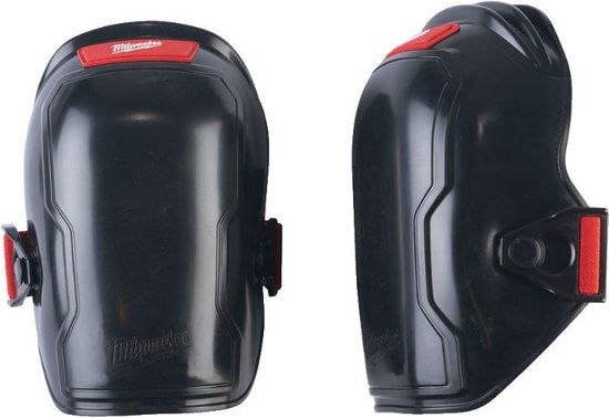Milwaukee Flexibele Kniebeschermer - 1 paar - Zwart/Rood - One size