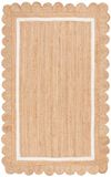 Safavieh Natuurvezeltapijt voor woonkamer, eetkamer, slaapkamer - natuurlijke vezelcollectie, korte pool, natuur en ivoor, 61 x 91 cm