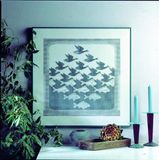 Permin Borduurpakket 70-3400 Escher, Aero&Aqua - Borduren - Katoen - 60x60cm