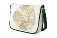 Bonamaison Digitaal bedrukte Messenger schooltas met kaki riem voor meisjes en jongens, boodschappentassen voor scholieren, schoudertassen, grootte: 29x36 cm