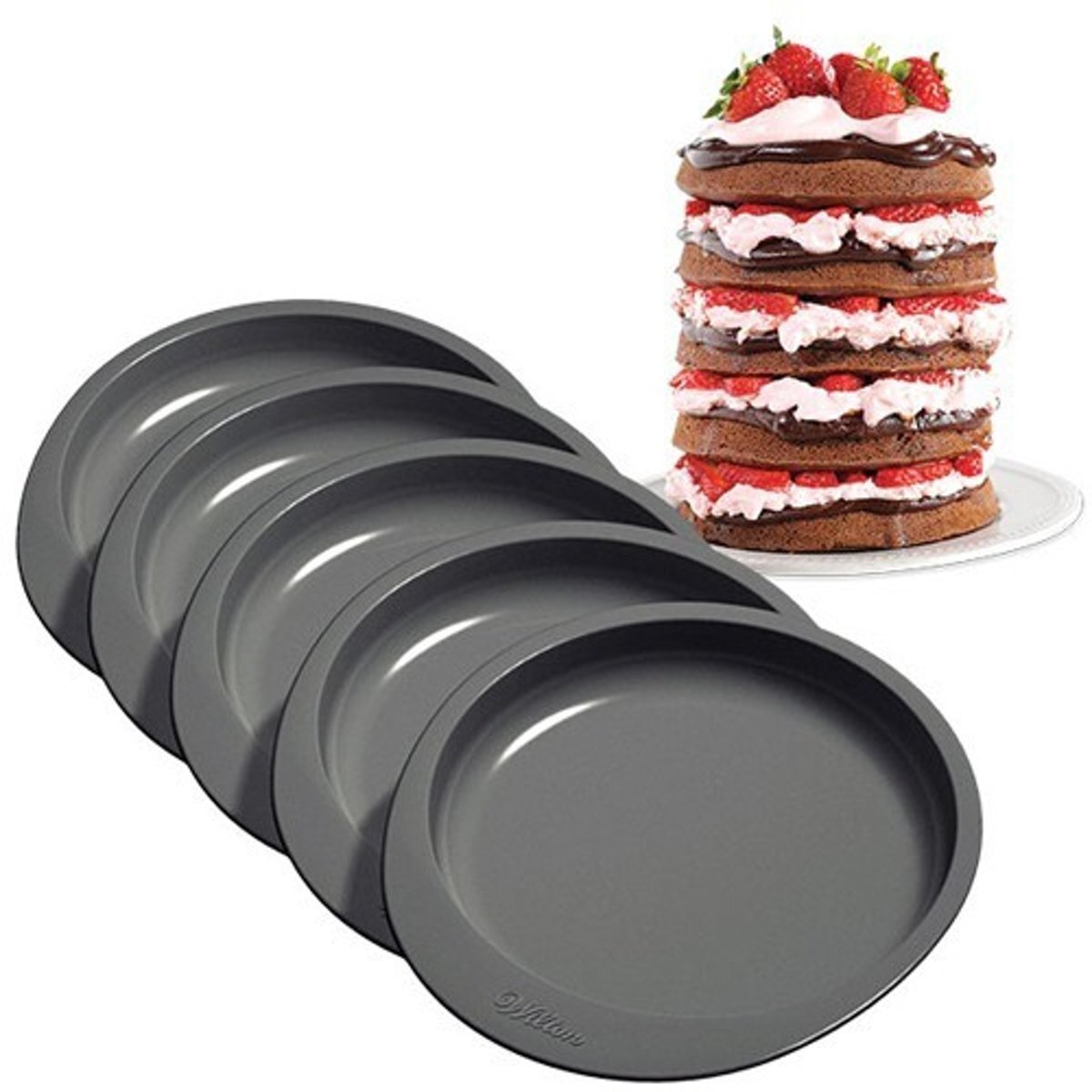 Wilton Cake Pan Easy Layers -15cm- Set/5