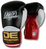 Danger Equipment Danger Rocket 5.0 Bokshandschoenen - Echt Leer - Zwart/Wit/Rood 12 oz