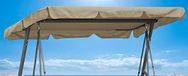 Quick-star - Housse de remplacement pour balancelle de jardin Universel 145x200 cm Hollywoodschaukel 3 places Sable UV 50 Housse de remplacement auvent balancelle toit