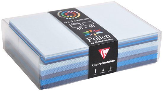 Clairefontaine 20861C - Set van 40 Zelfklevende Enveloppen 9x14cm