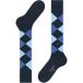 Burlington King lang gedessineerd katoen kniekousen heren blauw - maat 40-46