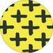 Bonateks Ronde digitaal bedrukte muismat, antislip onderkant, voor kantoor en thuis, diameter: 22 cm