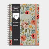 De Hobbit Hobbit Afsprakenagenda 2026-2027 A4 Vintage Bloemen
