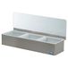 Piazza 479803 stalen dressinghouder met 3 containers, 45 cm lang, 15 cm breed, 9 cm hoog