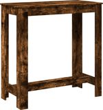 vidaXL Bartafel, gerookt eikenfineer, 102x50x103,5 cm, houtvezelplaat