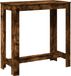vidaXL Table de bar, placage chêne fumé, 102x50x103,5 cm, panneau de particules