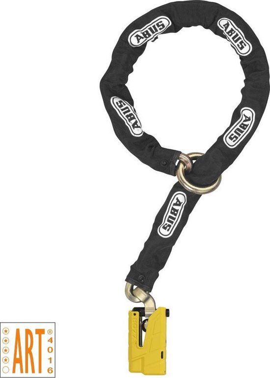 ABUS Granit Detecto 8077 Kettingslot + Loop - 120 cm - ART4 - Zwart