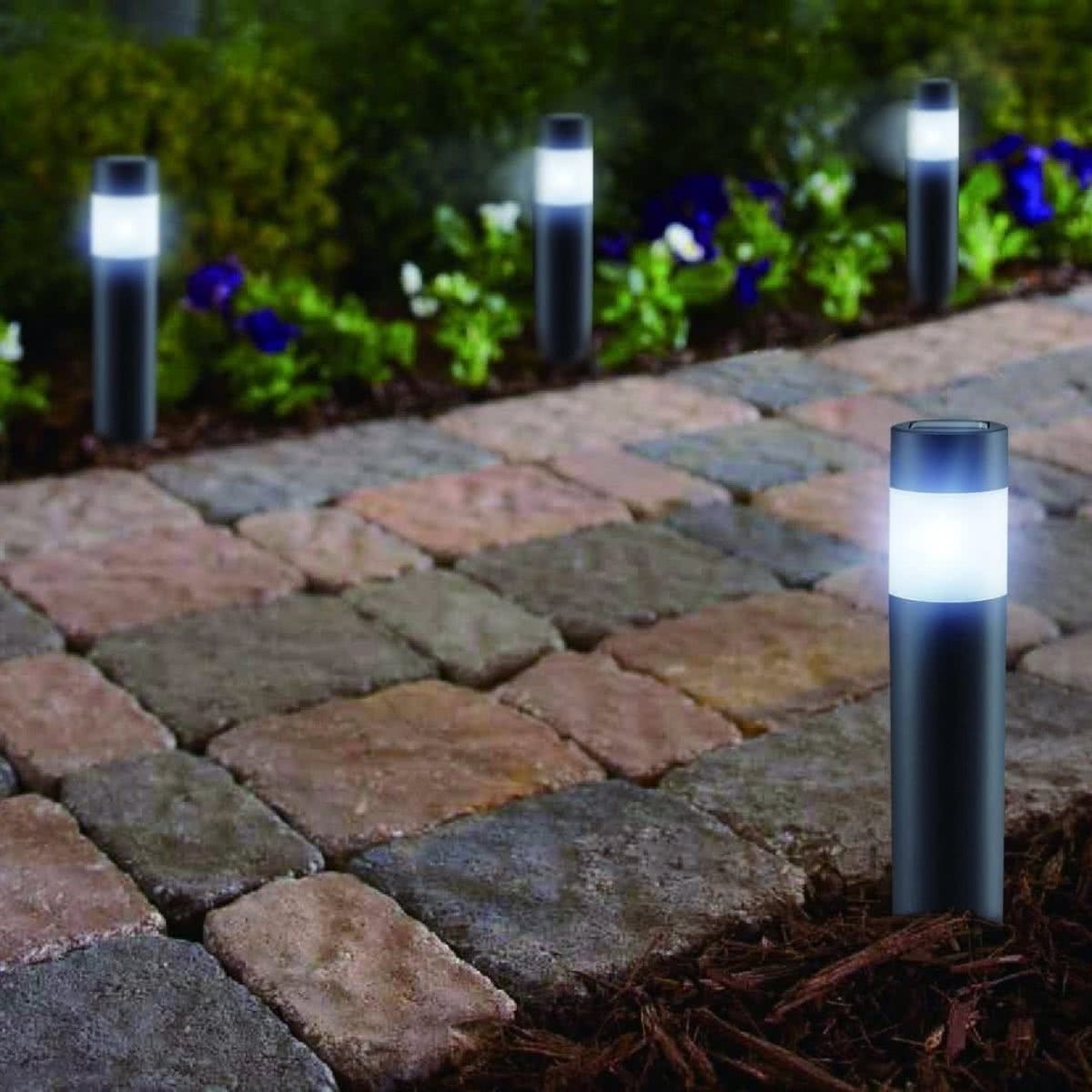 LED Lovers LED Solar tuinverlichting Alabama - 4 Lampen