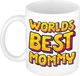 Bellatio Decorations Cadeau koffie/thee mok voor mama - beste mama - geel - 300 ml - moederdag